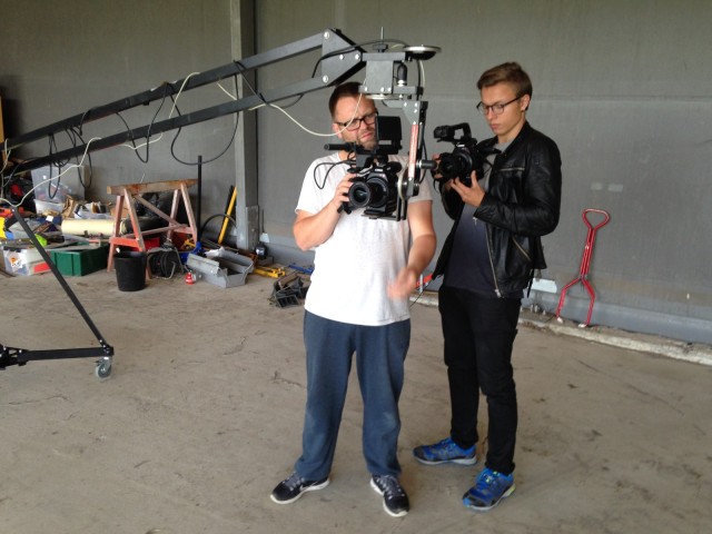 Fotograf Rolf-�rjan H�gset med assistent