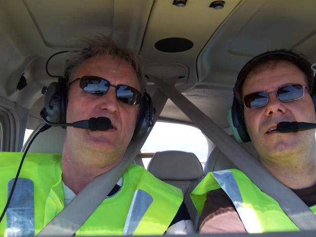 Torgeir og K�re p� vei til Roskilde