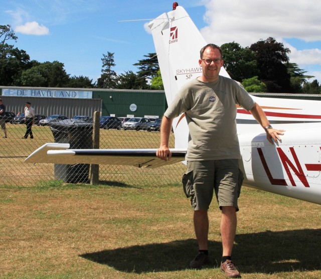 K�re Smith (leder DFK/motor) foran DFM p� Old Warden